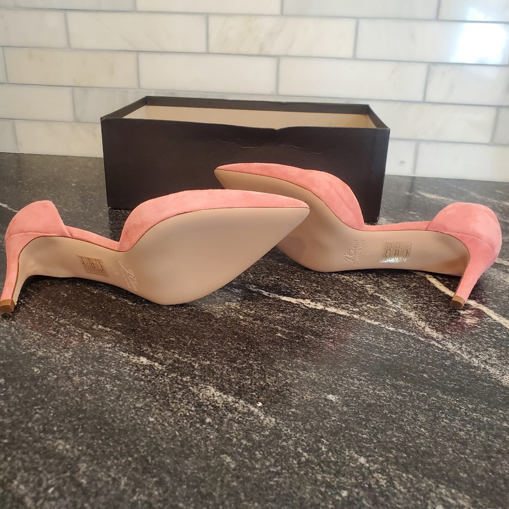 J. Crew Pink Suede Heels - Picture 7 of 10